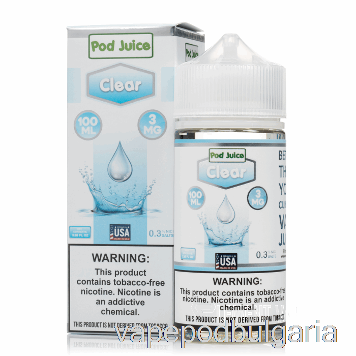 Vape Течности Clear - Pod Juice - 100ml 0mg